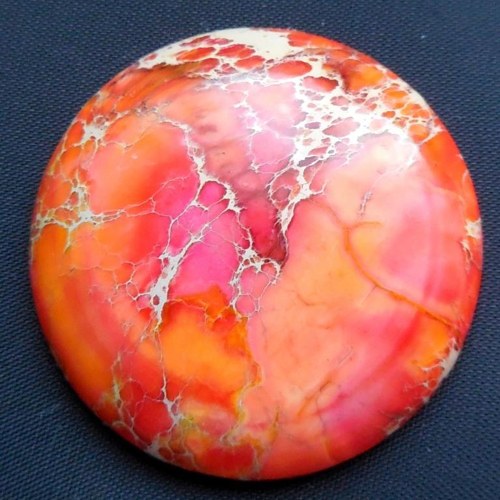 Variscit - kabošon (35 x 35 x 8 mm) — foto 1