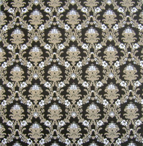 Semišový Wallpaper with Cream Flocking_La Crèm — foto 1