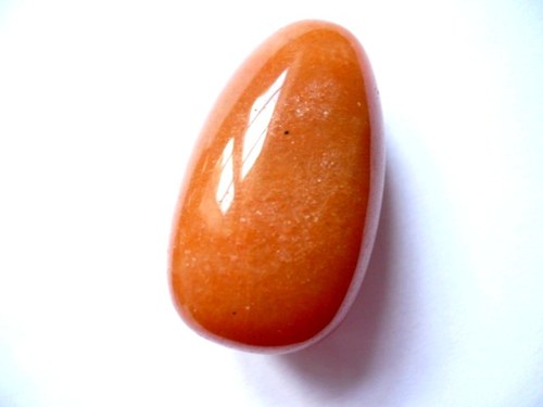 Troml. kámen – avanturín oranžový 36 mm, č.2