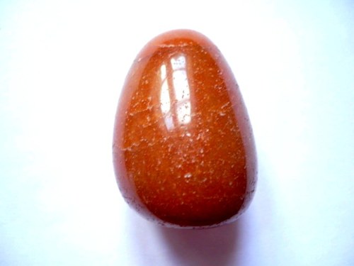 Troml. kámen – avanturín oranžový 32 mm, č.6