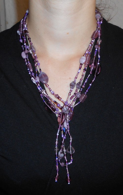 Maxi korále Lasso Violet — foto 1