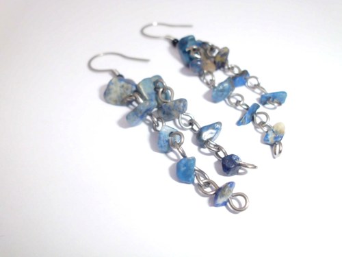 Náušnice - LAPIS LAZULI (LAZURIT) — foto 1