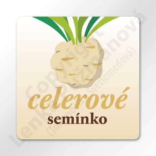 Celerové semínko - samolepka na kořenku — foto 1
