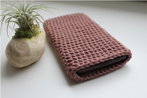 Obal na smartphone - 5" - čokoládový — foto 1