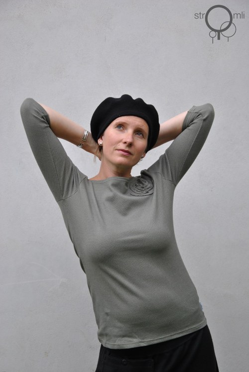 Khaki kropenaté s aplikací, vel. L — foto 1