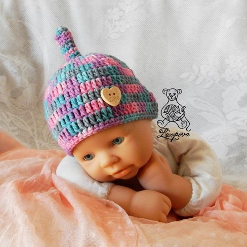Newborn čepička sleva — foto 1