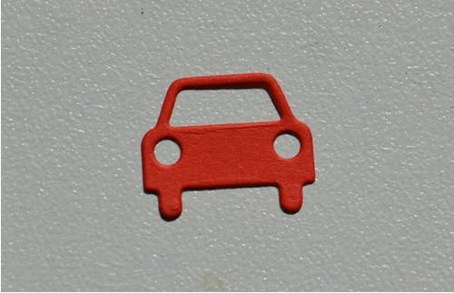 Výsek - auto červené