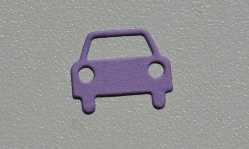 Výsek - auto fialové