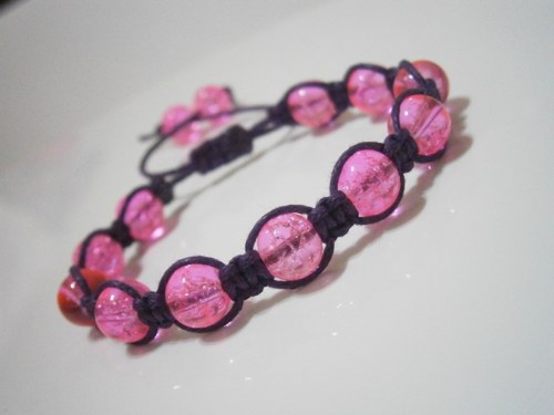 Dětský náramek (macramé/shamballa) — foto 1