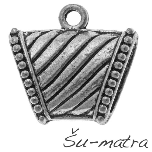 Velké očko na přívěsek, 24x22 mm (1 ks)