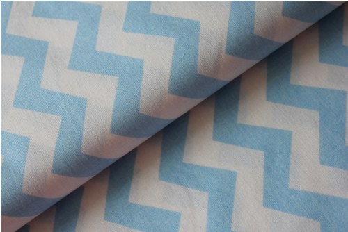 Bavlněná látka : Chevron lt. blue — foto 1