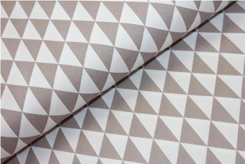 Bavlněná látka : Triangles - beige — foto 1