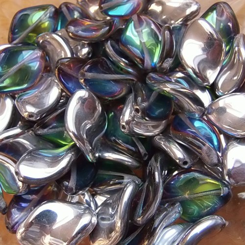 Mačkané korálky - 19x13mm