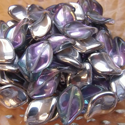 Mačkané korálky - 19x13mm