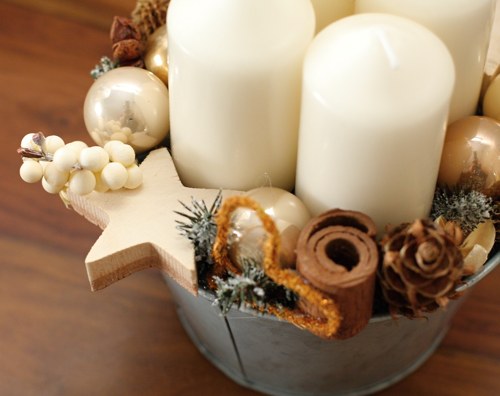 Adventní svícen v přírodním — foto 1