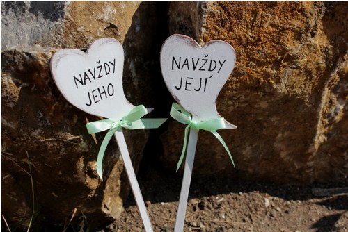 SVATEBNÍ dřevěné cedulky na FOCENÍ