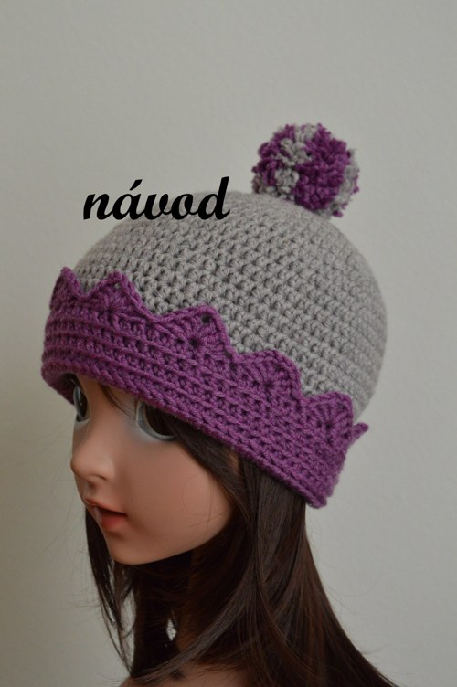 Návod - háčkovaná čepice "Princ(ezna)"