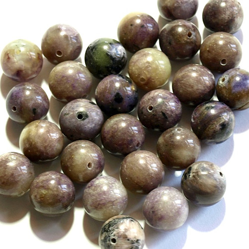 Achát s ametystem kulička 13mm (cena 4ks)