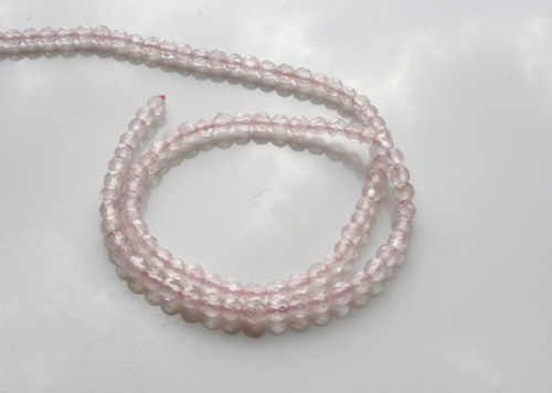 Růženín fasetovaná kulička - 4mm/3ks