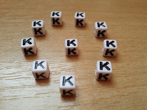 Písmenko "K " 7mm