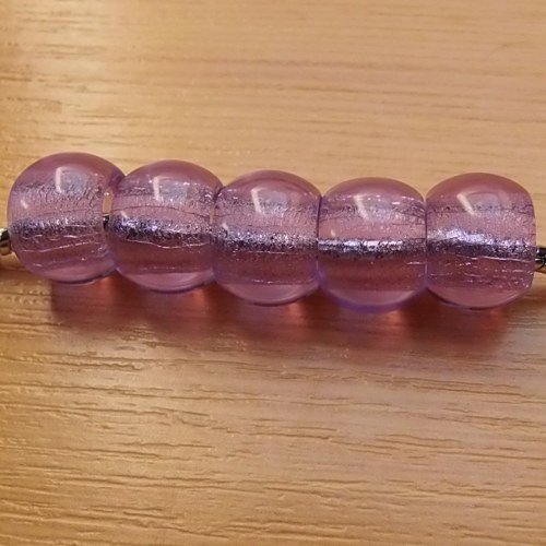 Skleněné korálky s velkou dírkou 10x14 mm