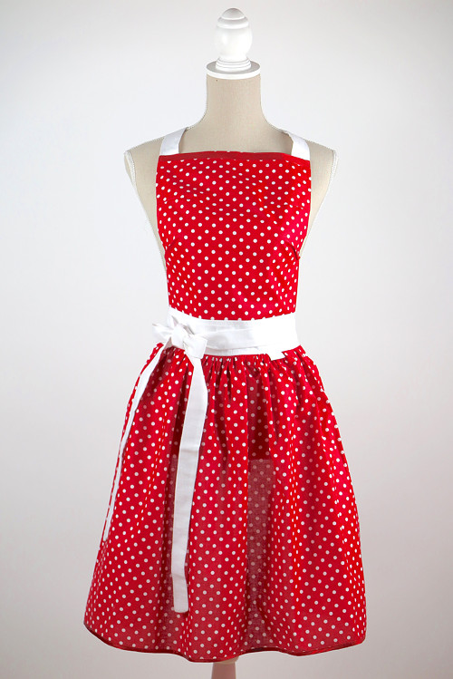 Šatová Kuchynská Zástěra Retro Dots — foto 1