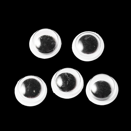 Nalepovací oči - černé 8 mm — foto 1