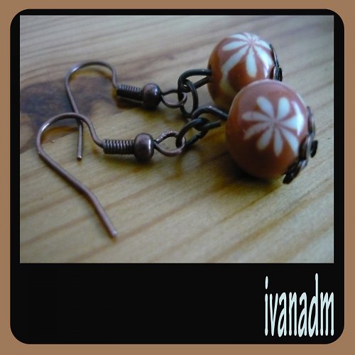 Naušnice hnědé — foto 1