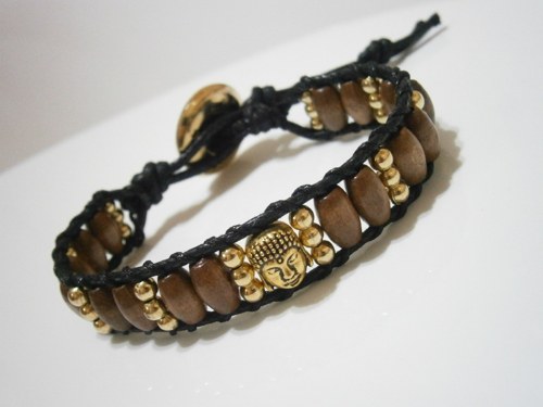 Wrap náramek s Buddhou - Unisex — foto 1