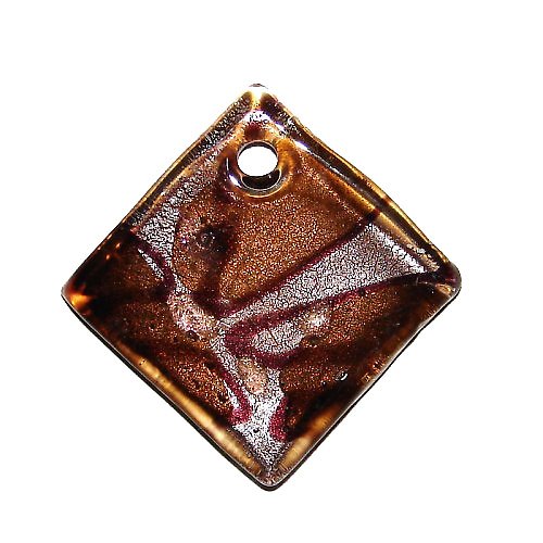 Skleněný přívěsek, 3,5 x 3,5 cm — foto 1