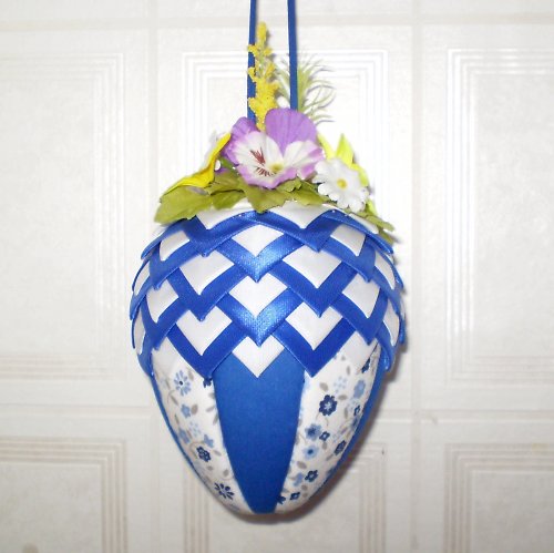 Artyčokové vajíčko - modro-bílé