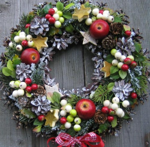 Adventní věnec na dveře — foto 1