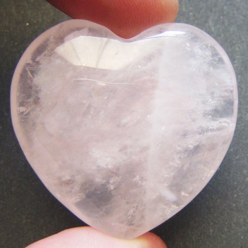Srdce růženín ploché, 4 cm