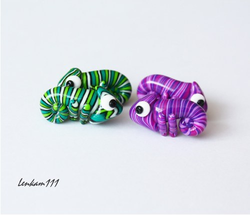 Chameleonci proužkatí na přání - puzetky