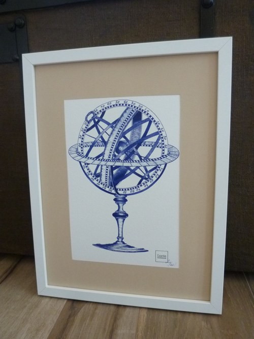 Globus - autorská ilustrace A4 — foto 1