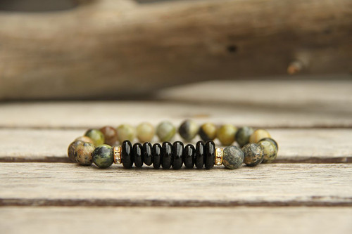 Náramok serpentín/onyx — foto 1