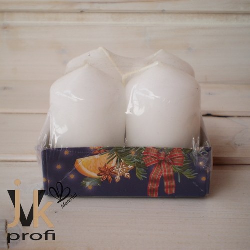 Adventní svíčky - bílé — foto 1
