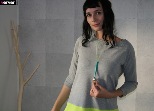 Náhrdelník neon+zelená — foto 1
