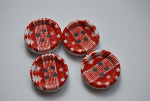 Vánoční knoflík 2ks — foto 1