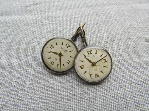 CIFERNÍKY.... Steampunkové naušnice 18mm — foto 1