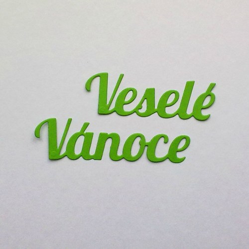 Nápis - Veselé Vánoce
