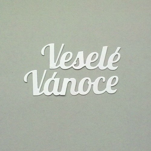 Nápis - Veselé Vánoce - barva dle přání