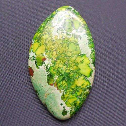 Variscit - kabošon (52 x 30 x 6 mm) — foto 1
