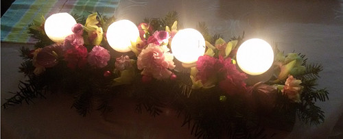 Sada svíček z palmového vosku - adventní