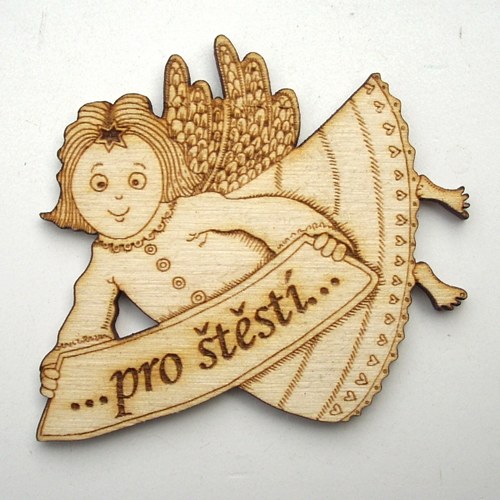 MAGNETKA na přání ANDĚLKA PRO ŠTĚSTÍ