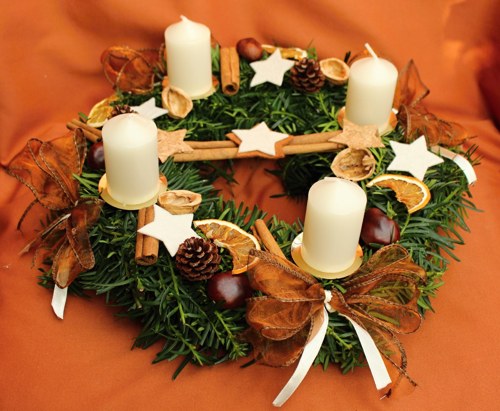 Věnec adventní rezavý — foto 1