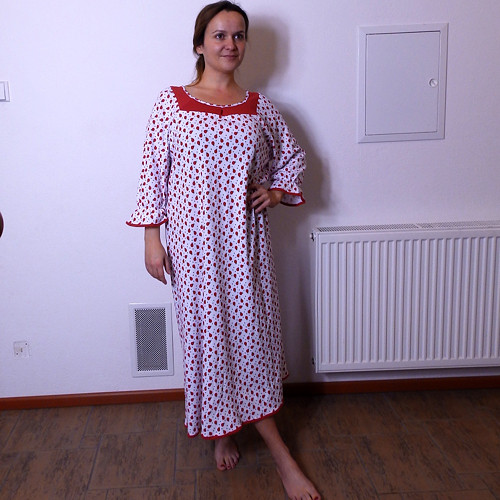 Noční košile bavlna s beruškama — foto 1