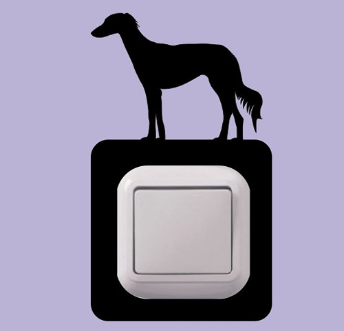Saluki - samolepka k vypínači