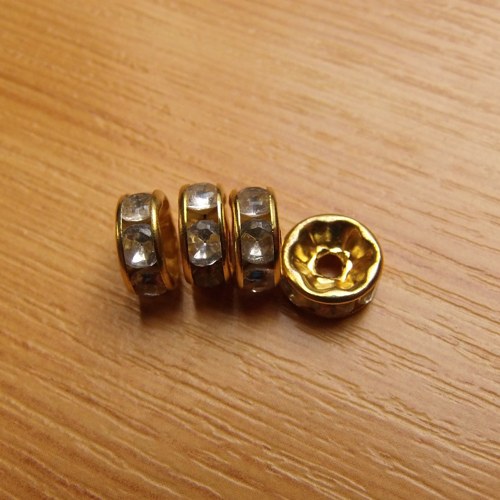 Zlaté rondelky - 8 mm