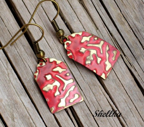 Náušnice ,,SMALL RED TAG,, — foto 1